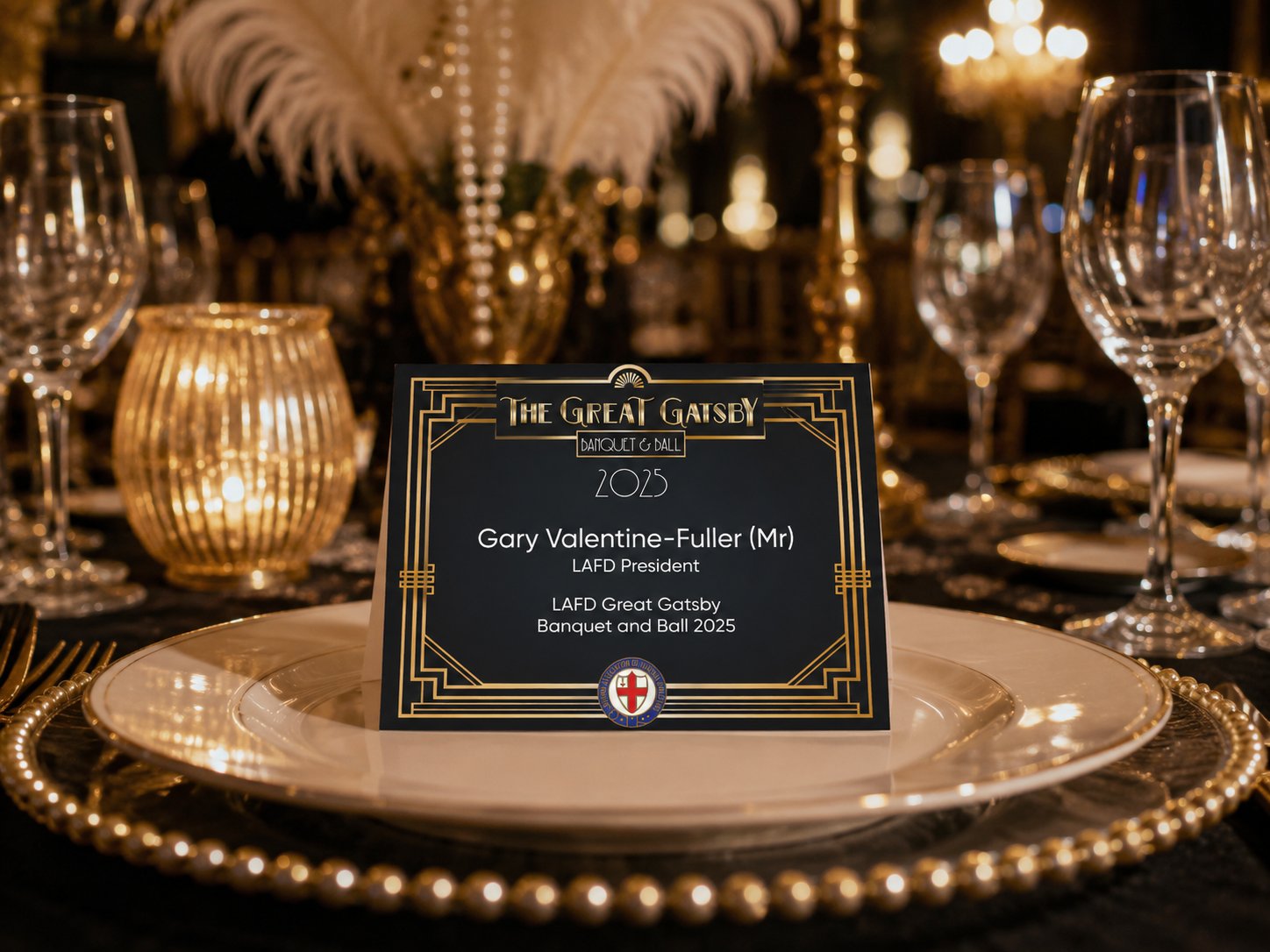 Great Gatsby Themed Place Namecard