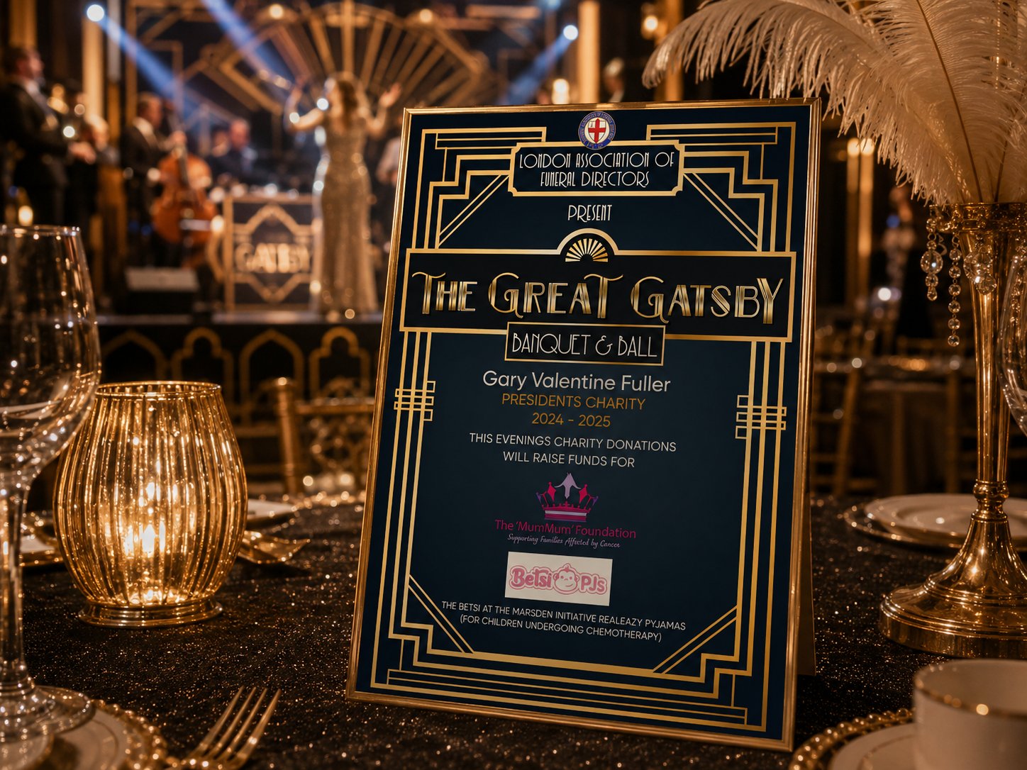 Great Gatsby Charity Donation Card