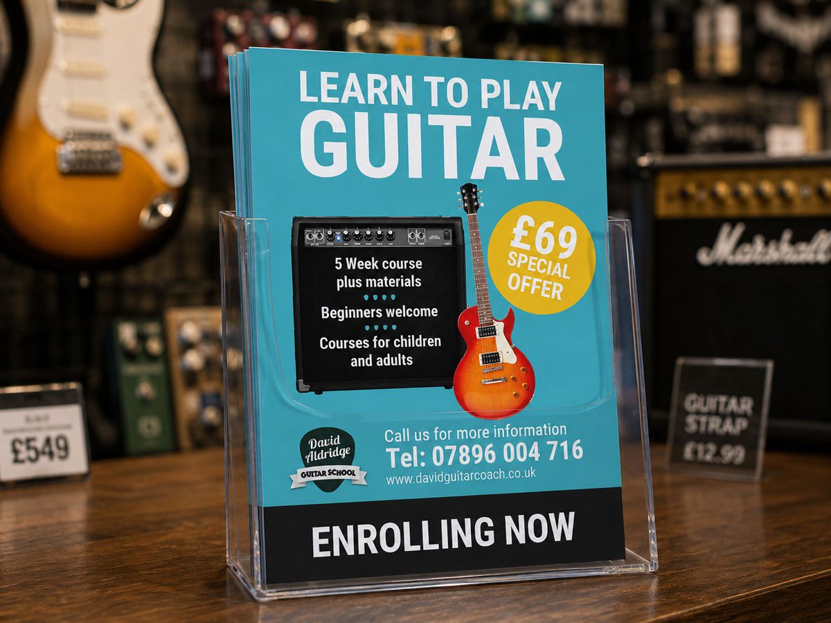 Guitar School Enrolment Leaflet