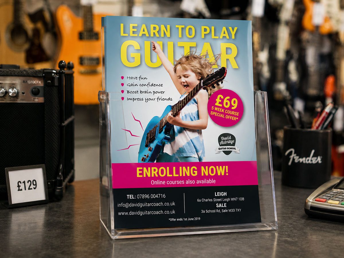 Guitar School Enrolment Leaflet