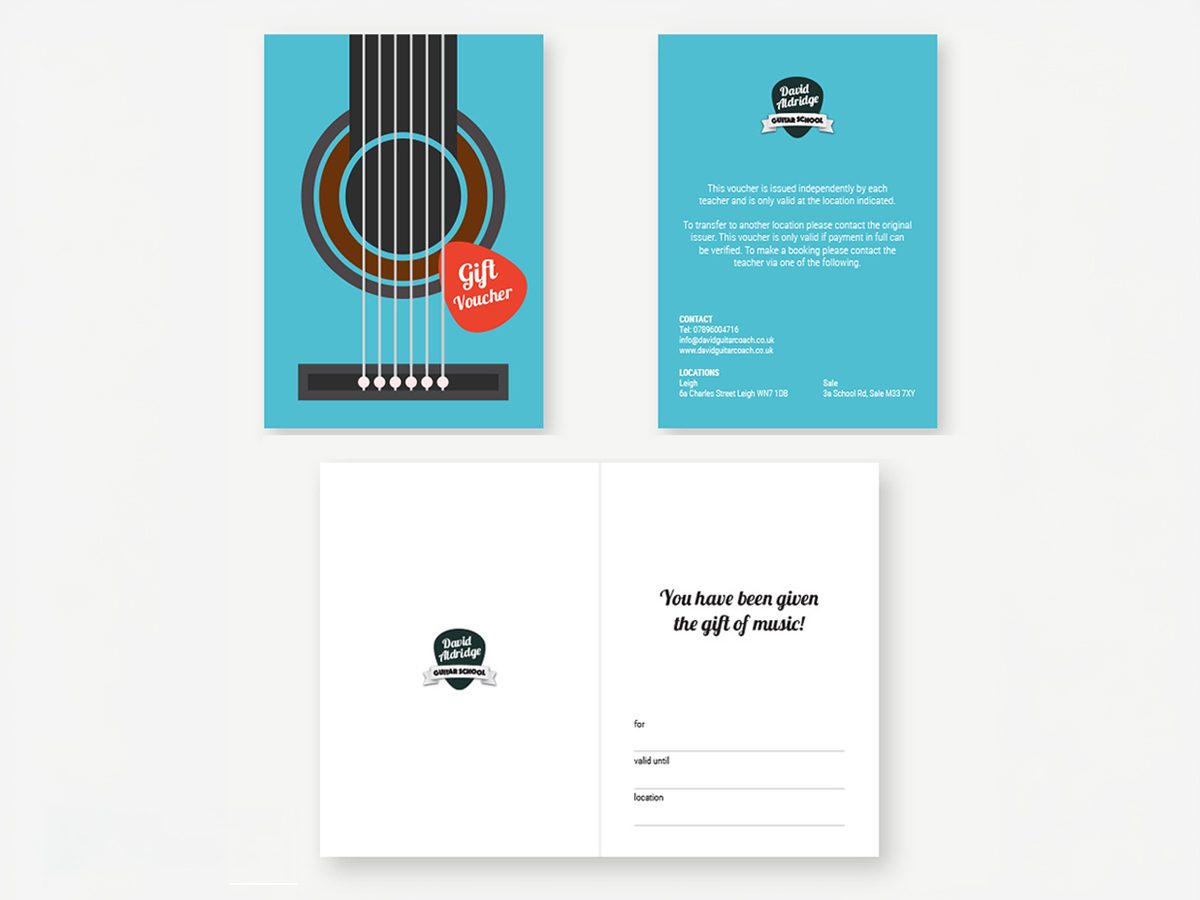 A6 Gift Voucher Card