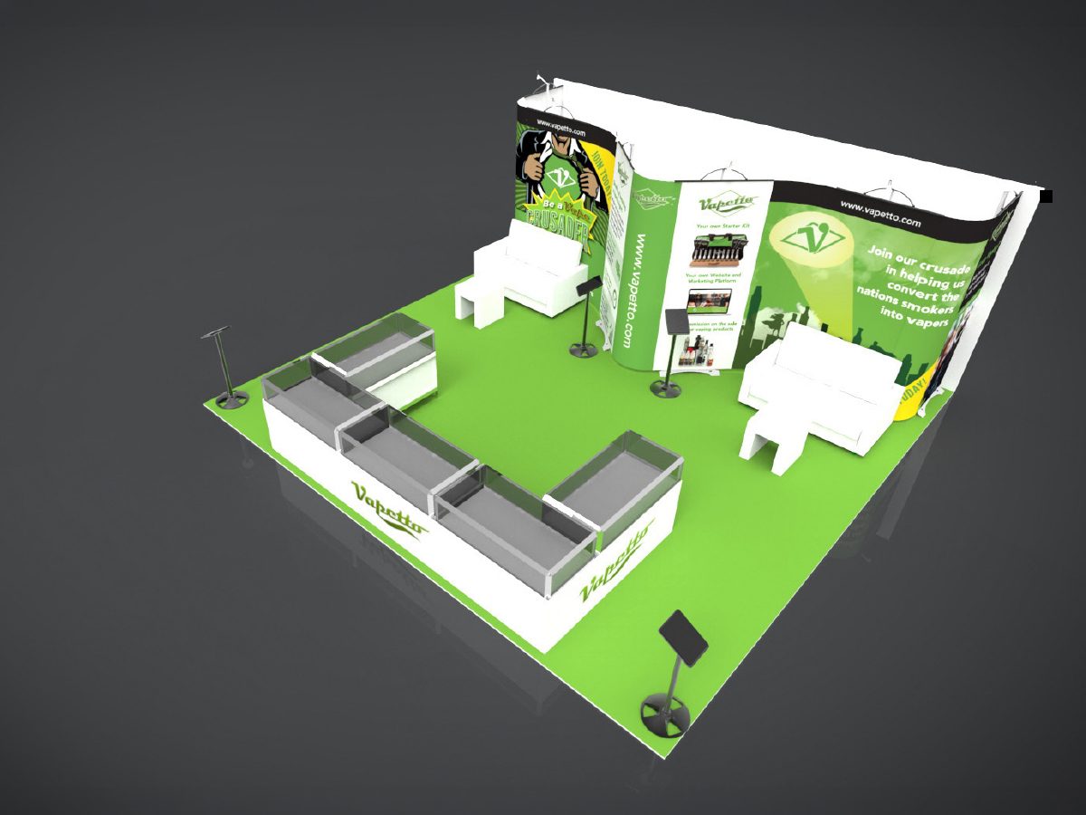 Vape Exhbition Stand Right Side